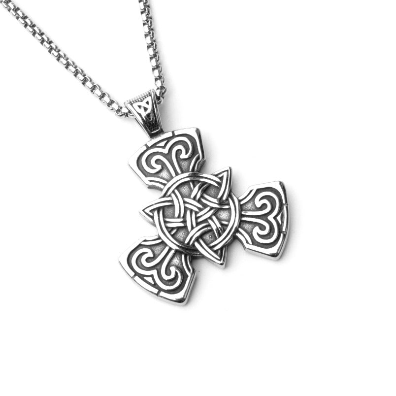 Men's Nordic Style Celtic Knot Titanium Steel Pendants