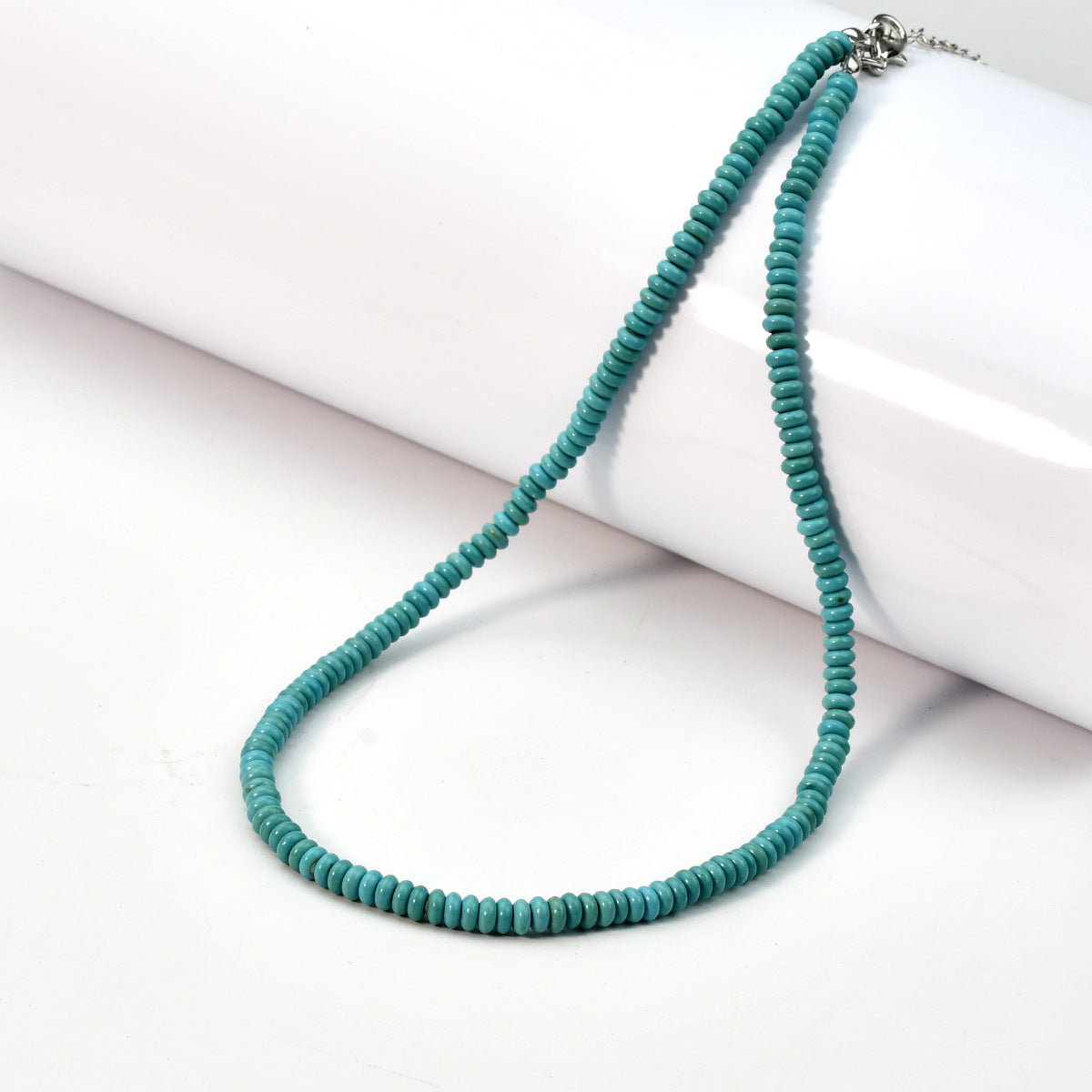 Women's Abacus Beads Turquoise Ornament Retro Beaded Necklaces
