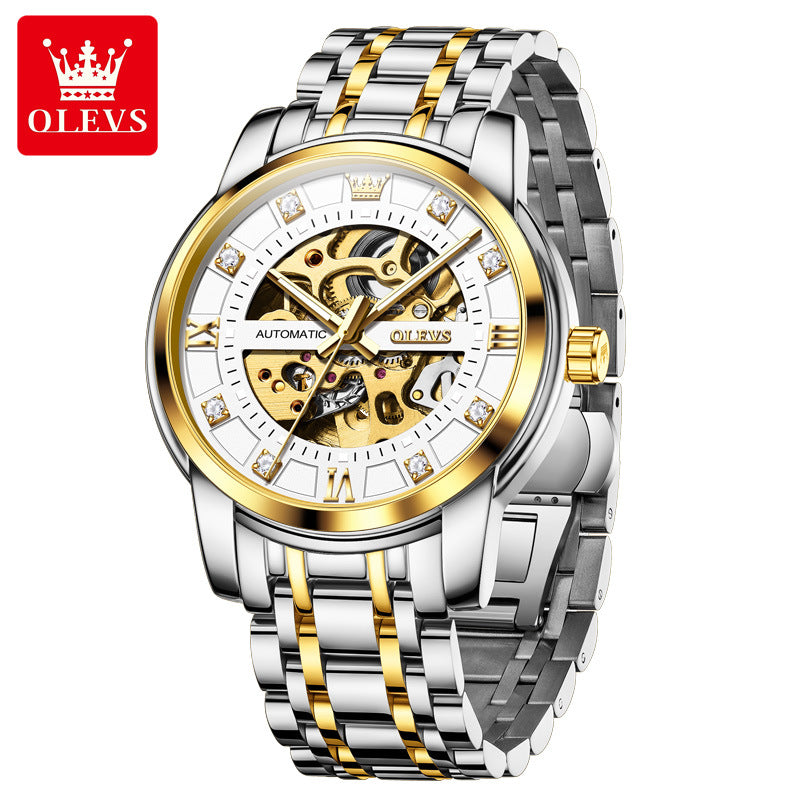 Men's Watch Luminous Waterproof Fashion Hollow Mechanical Watches