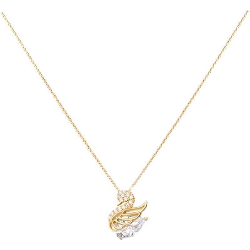 Women's Swan Light Luxury High-grade Zircon Design Pendants
