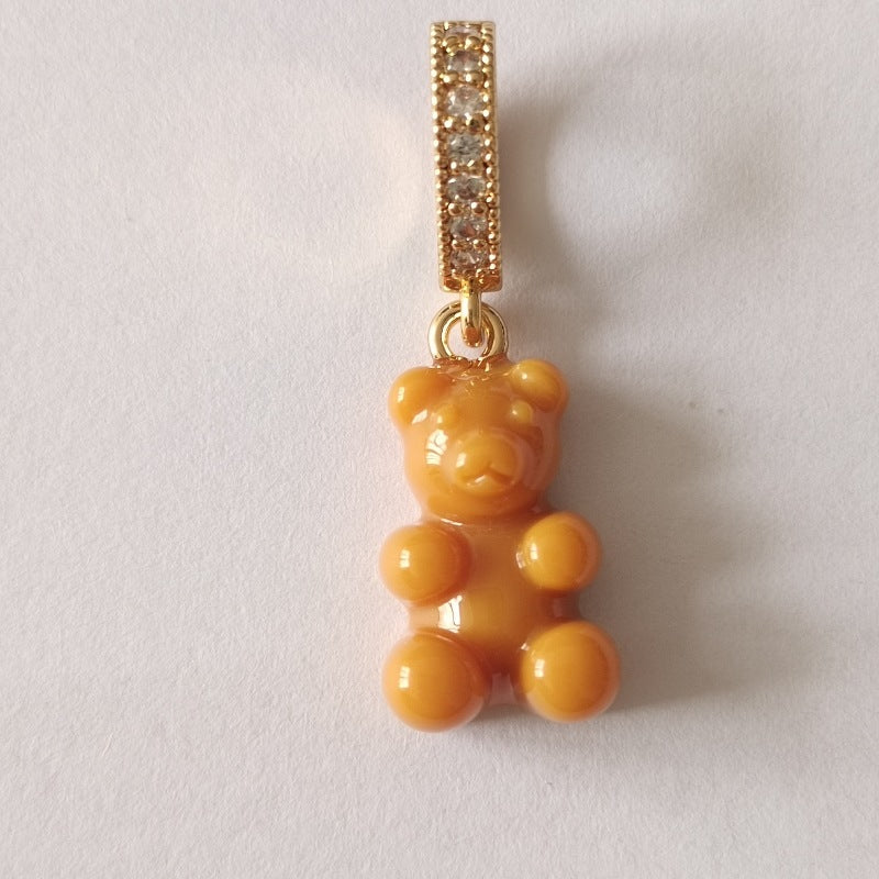 Women's Gummy Bear Versatile Candy Resin Personalized Pendants