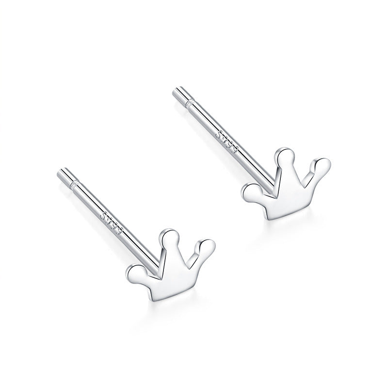 Women's Ear Sterling Compact Mini Double-headed Bar Bone Earrings