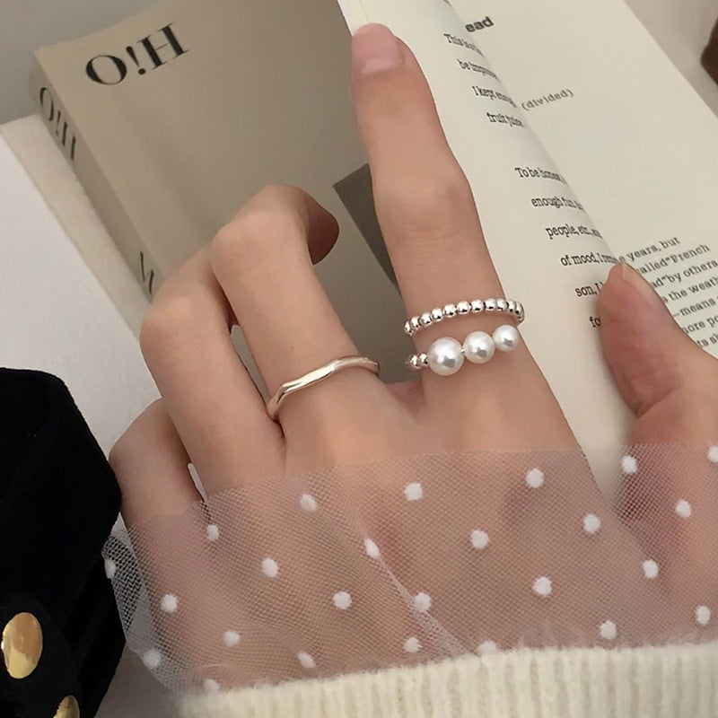 Pearl Female Exquisite Elegant Gentle Stylish Rings