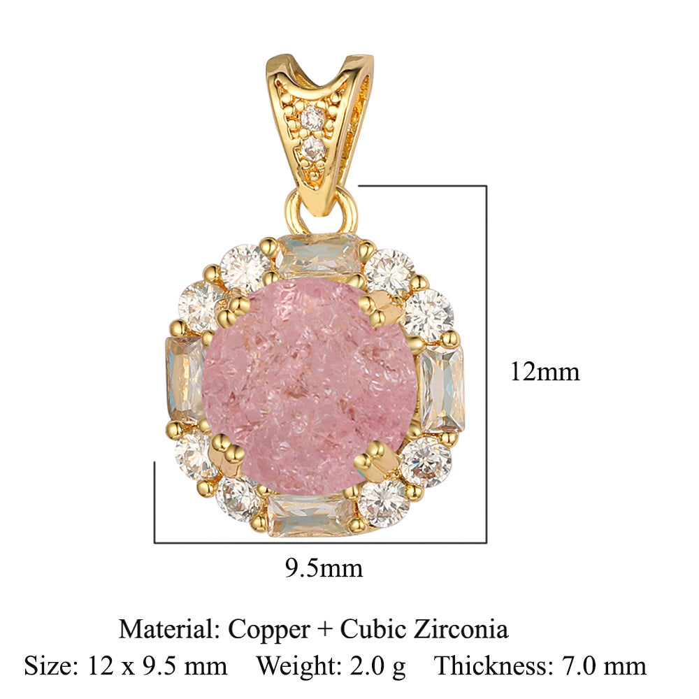 Cut Zircon Vintage Water Drop Oval Necklaces