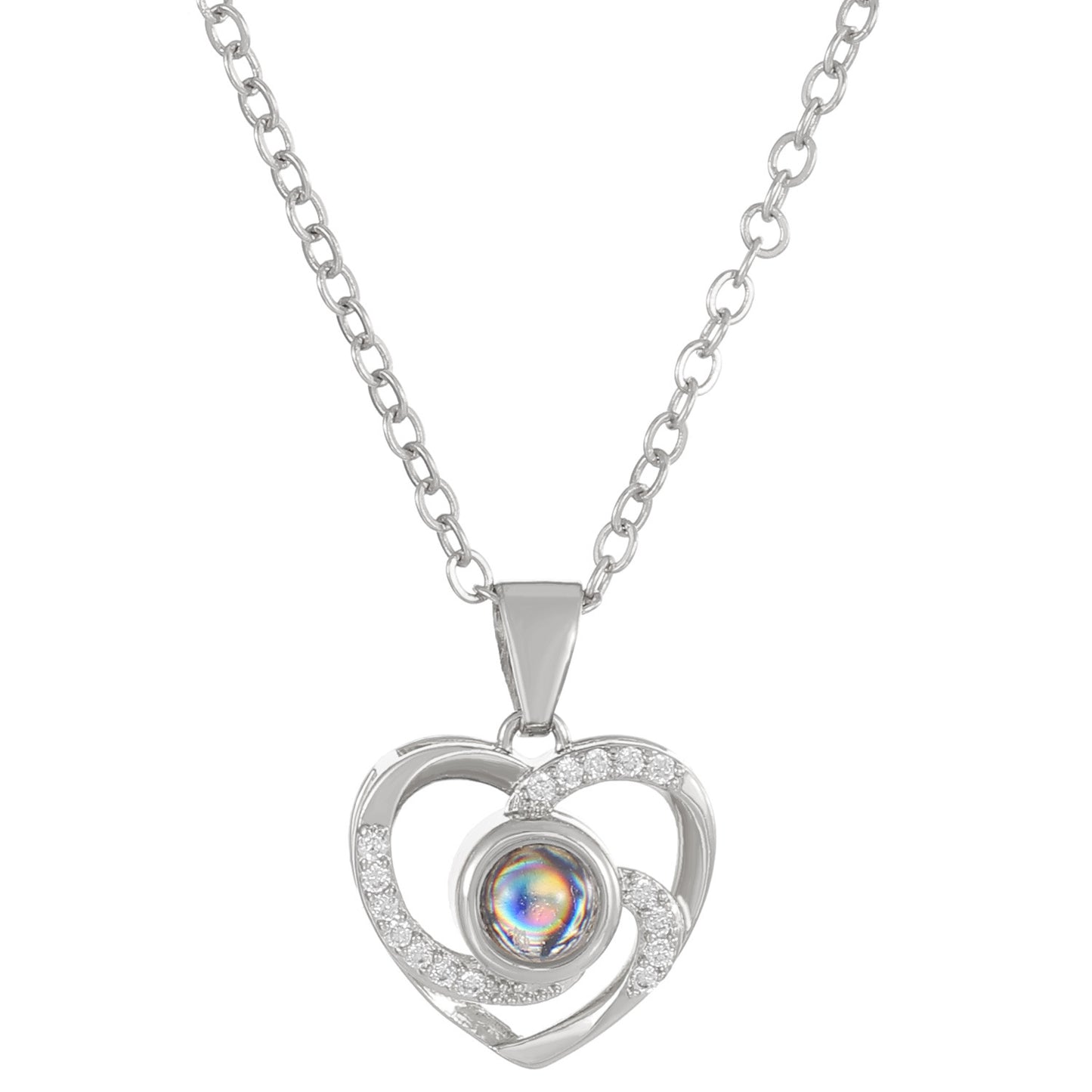 Love Projection Language You Heart-shaped Couple Pendants
