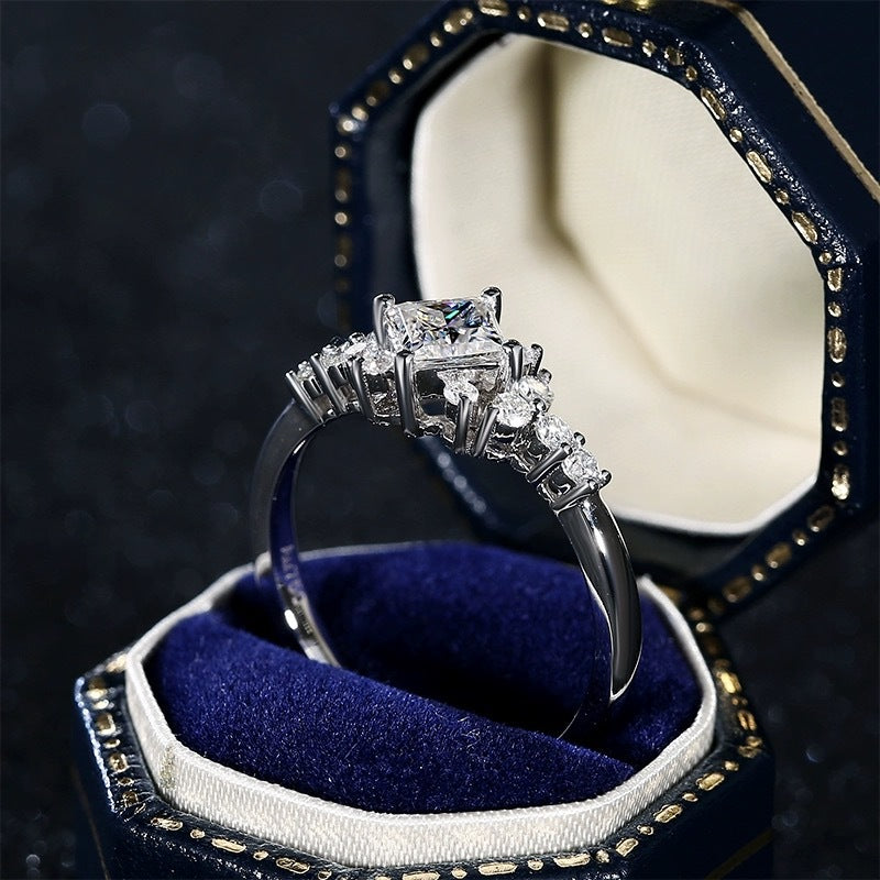 Women's Princess Artificial Diamond Karat Jewelry Rings