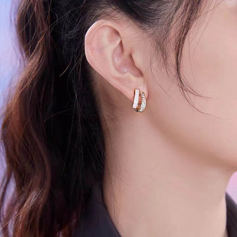 Women's Sier Mosquito Coil Ear Clip Without Rings
