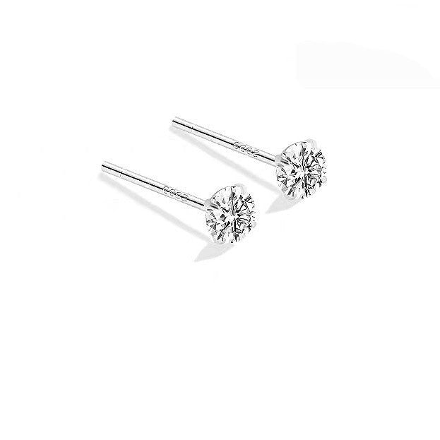 Women's Ear Sterling Compact Mini Double-headed Bar Bone Earrings