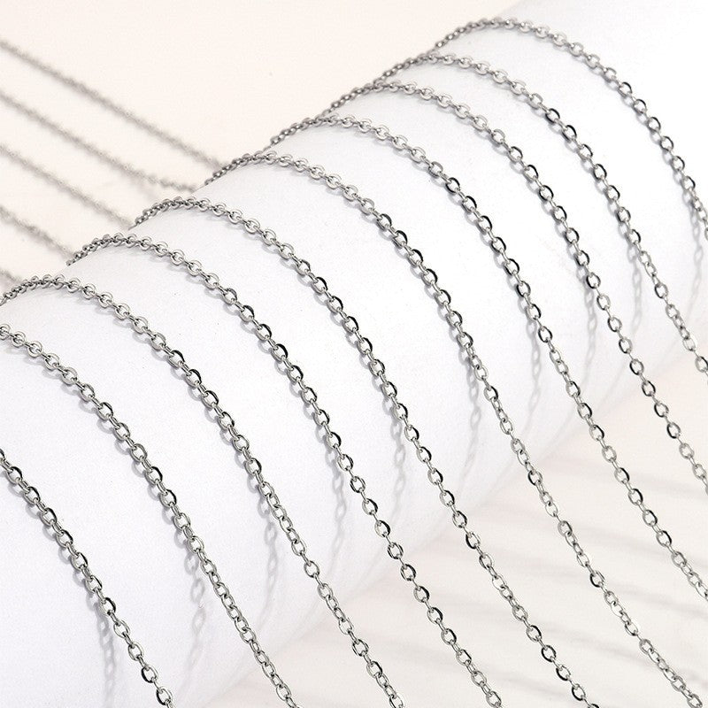 O-shaped Chain Titanium Cross Female Summer Necklaces