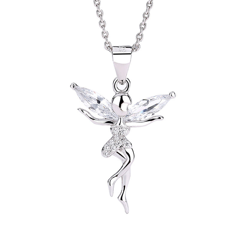 Angel Ornaments Female Light Luxury Minority Necklaces