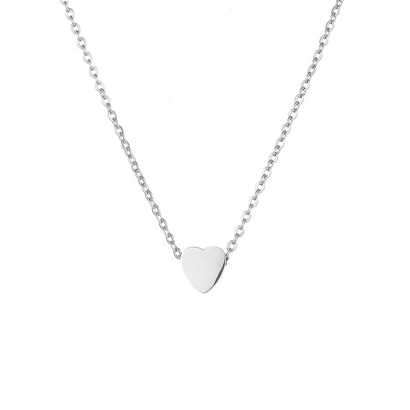 Women's Fashion Love Stainless Steel Short Clavicle Necklaces