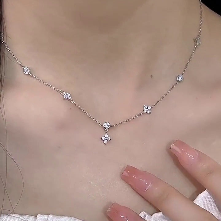 Female Summer Twin Advanced Light Luxury Cold Wind Necklaces