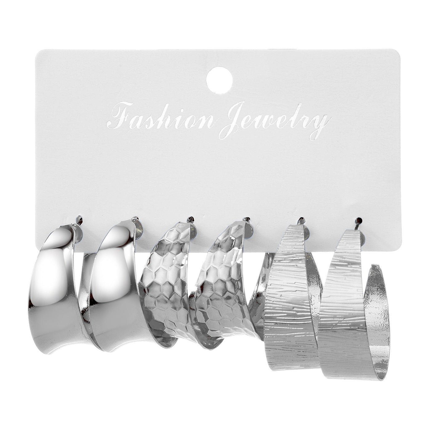 Women's Concave Type Card French Fashion Commuter Earrings