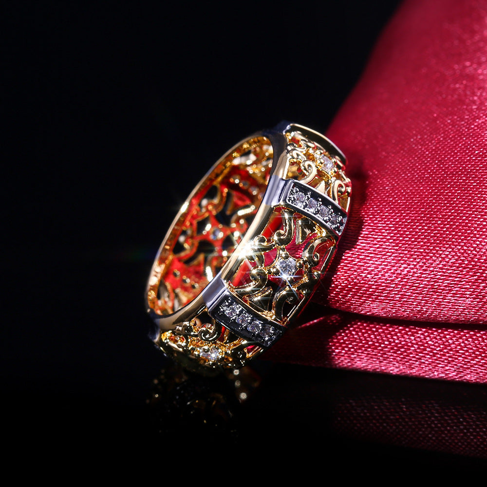 Two-color Electroplated Hollow Pattern Color Separation Rings