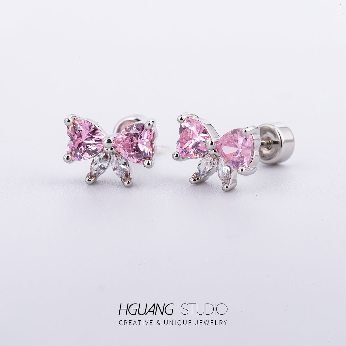 Titanium Steel Gold Girly Style Ear Earrings