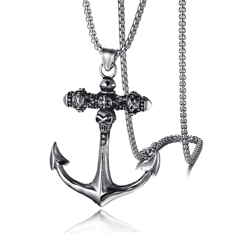 Men's Ornament Titanium Steel Motorcycle Trendy Vintage Necklaces