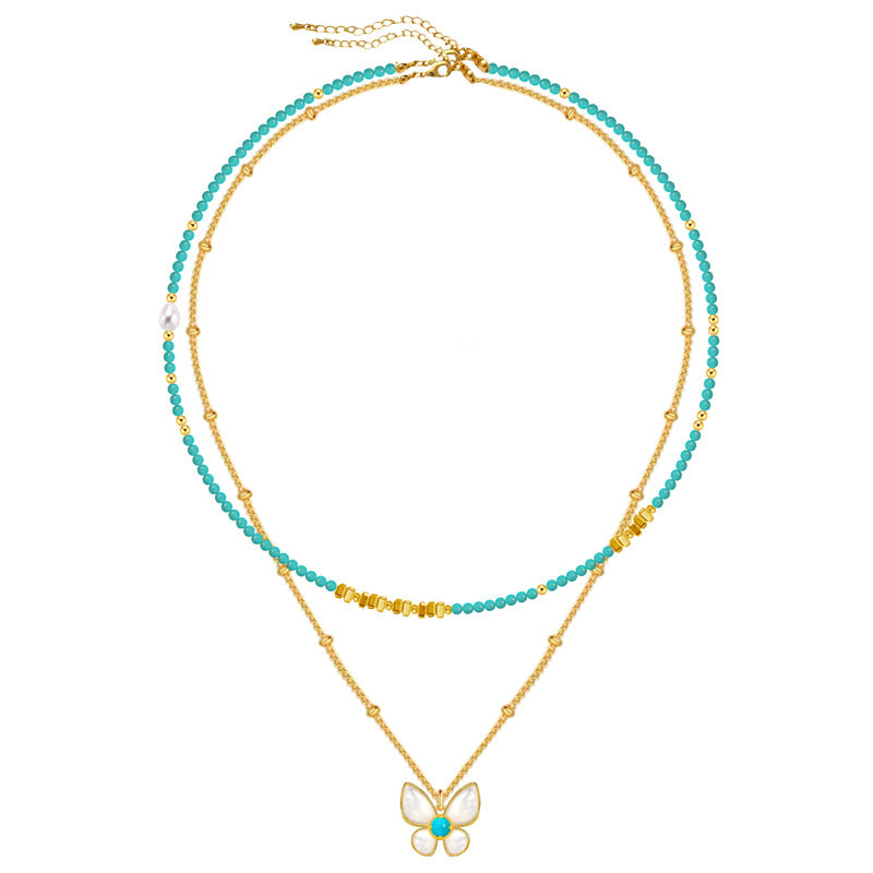 High-grade Niche Natural Stone Beaded Female Affordable Luxury Necklaces