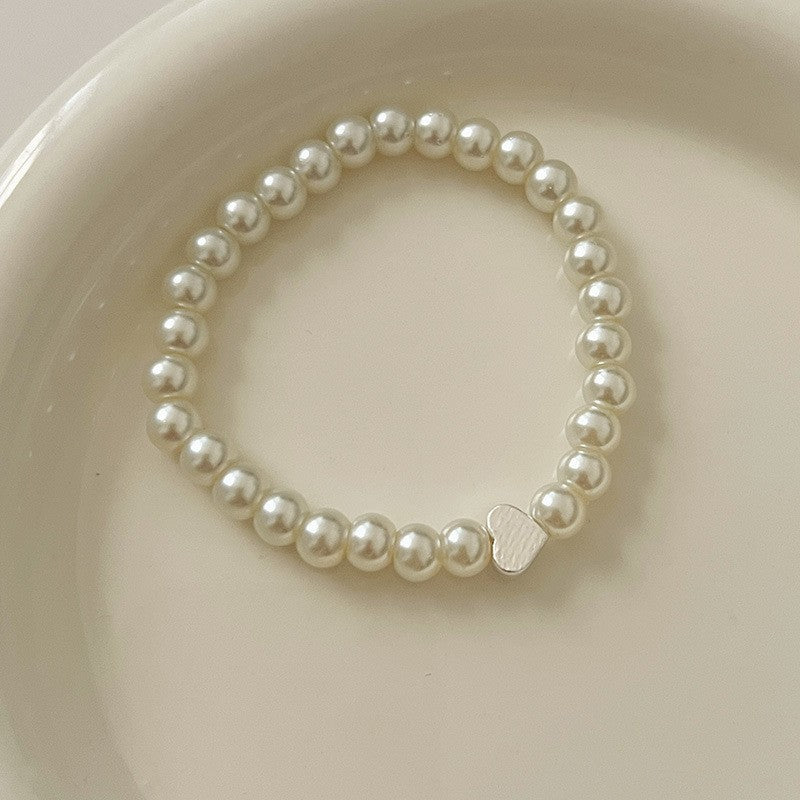 Twin Pearl Light Luxury Minority Exquisite Elastic Bracelets