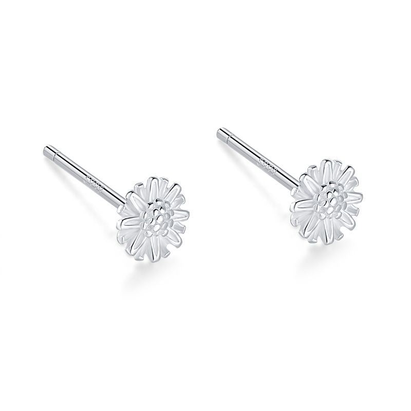 Women's Ear Sterling Compact Mini Double-headed Bar Bone Earrings