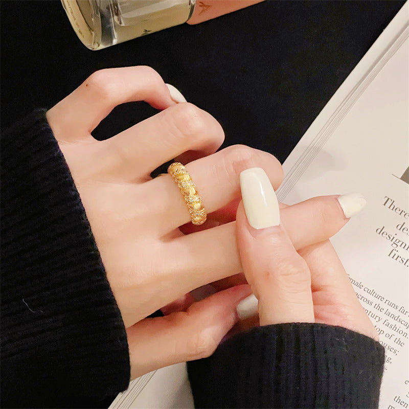 Rhinestone Zircon Light Luxury High-grade Personality Rings