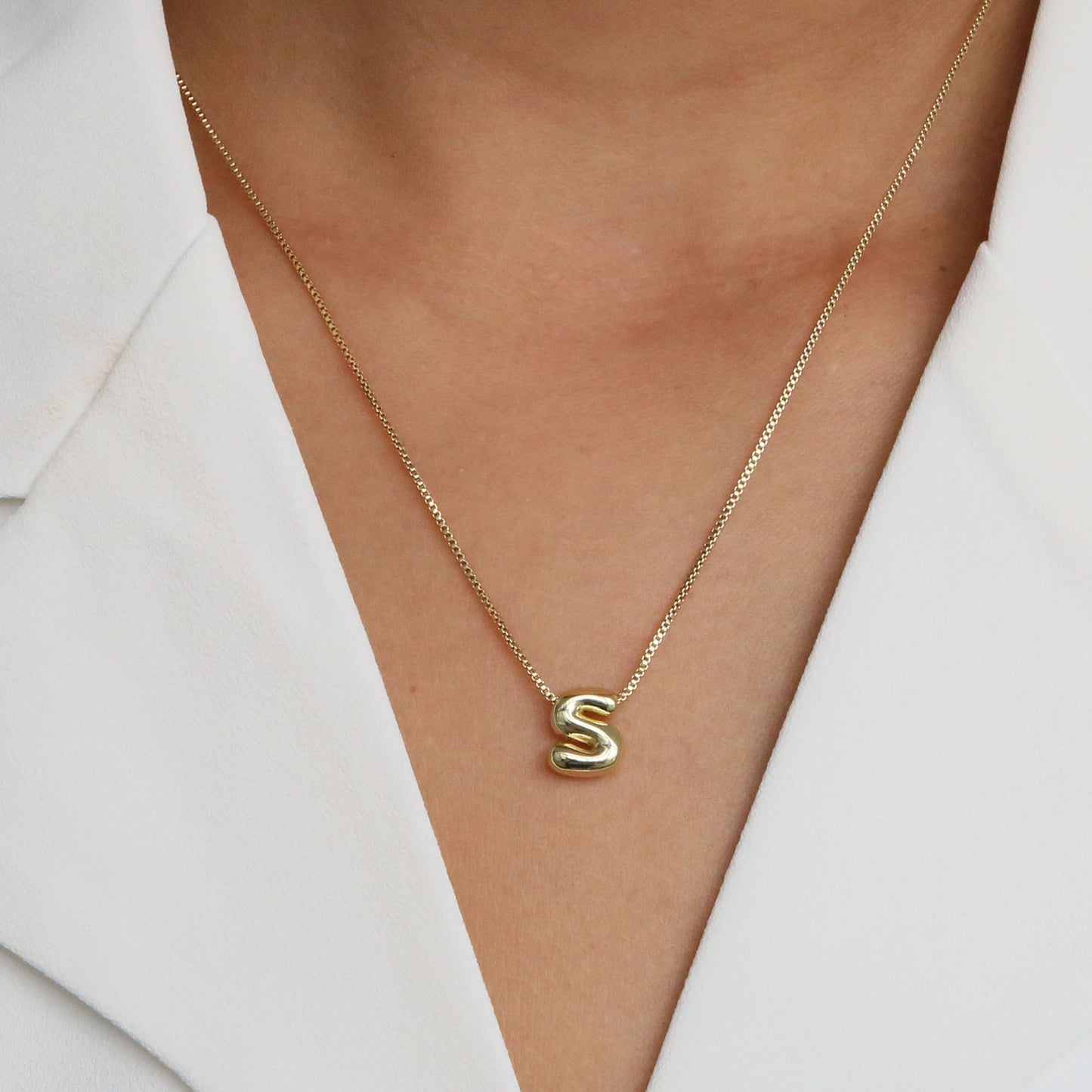 Gold Copper Bubble Balloon English Name Pendants