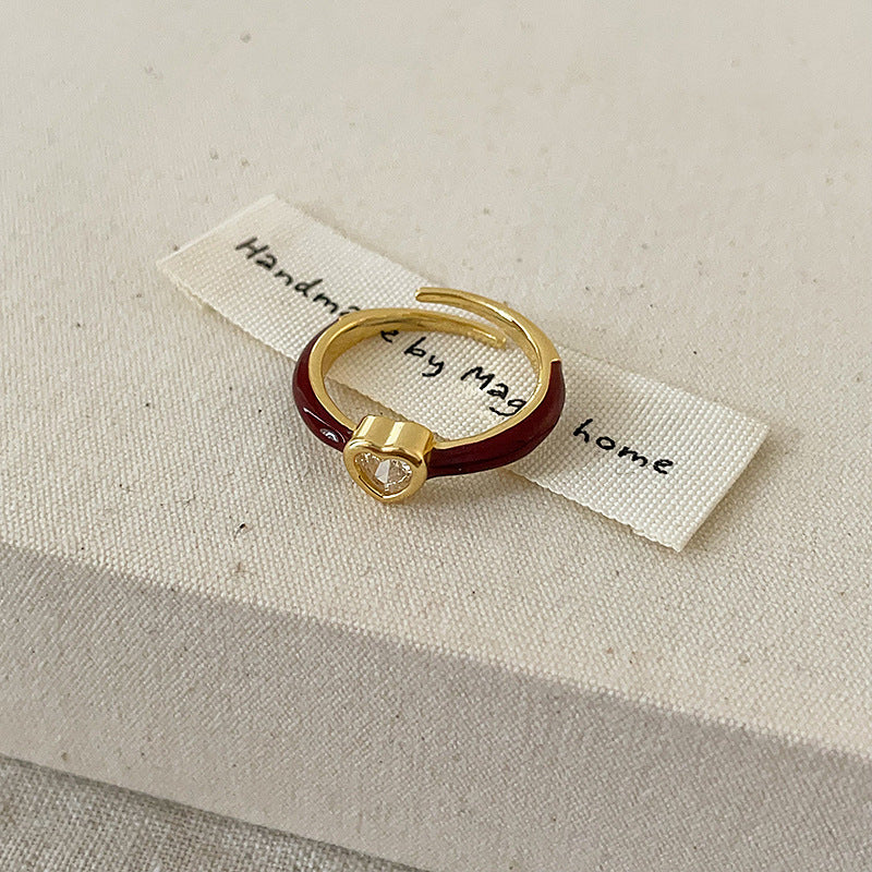 Oil Love Metal Open Female French Rings