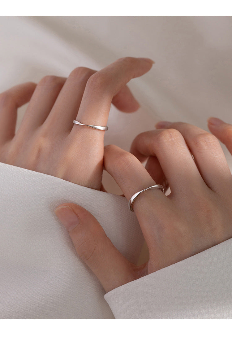 Women's & Men's Mobius Couple Niche Self-discipline Design Fashion Rings