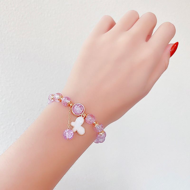 Hand Beading Glass Cute Princess Cartoon Bracelets