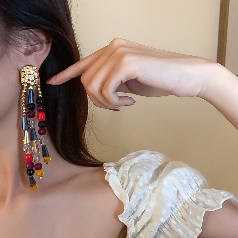 Sier Needle Ethnic Style Artificial Crystal Rings