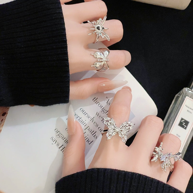 Women's Open Fashion Personalized Niche Design Style Mild Luxury Rings