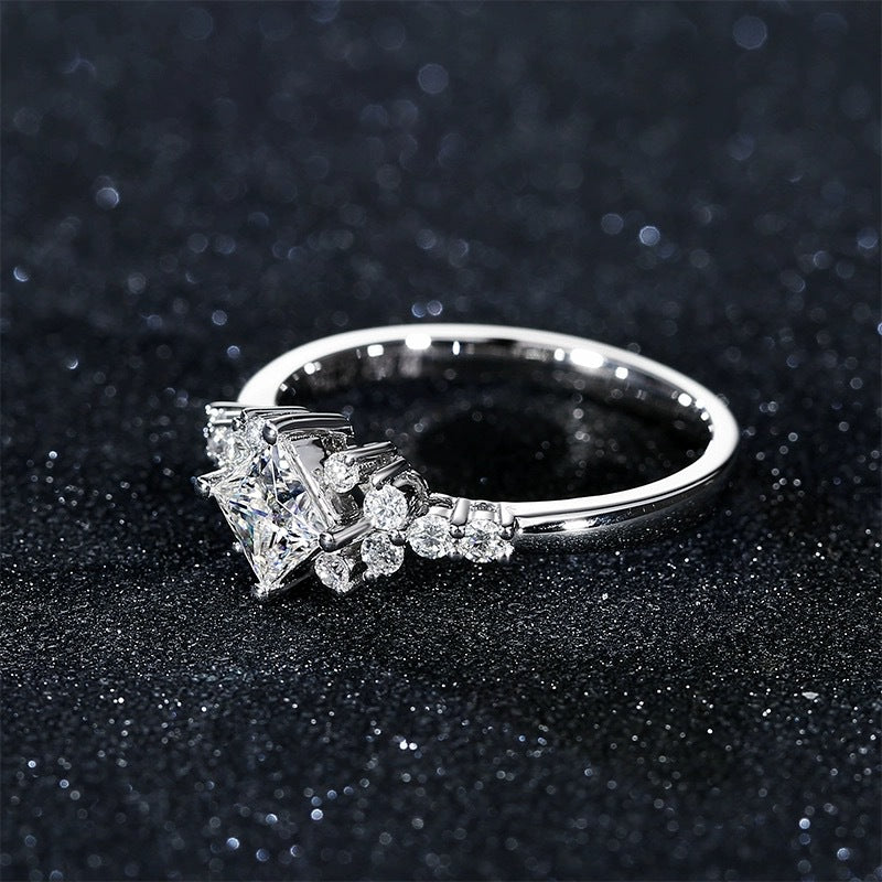 Women's Princess Artificial Diamond Karat Jewelry Rings