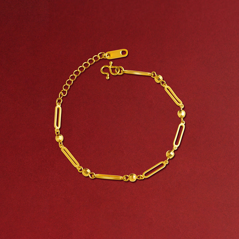 Bow Simulation Brass Decoration Vietnam Alluvial Gold Pendants