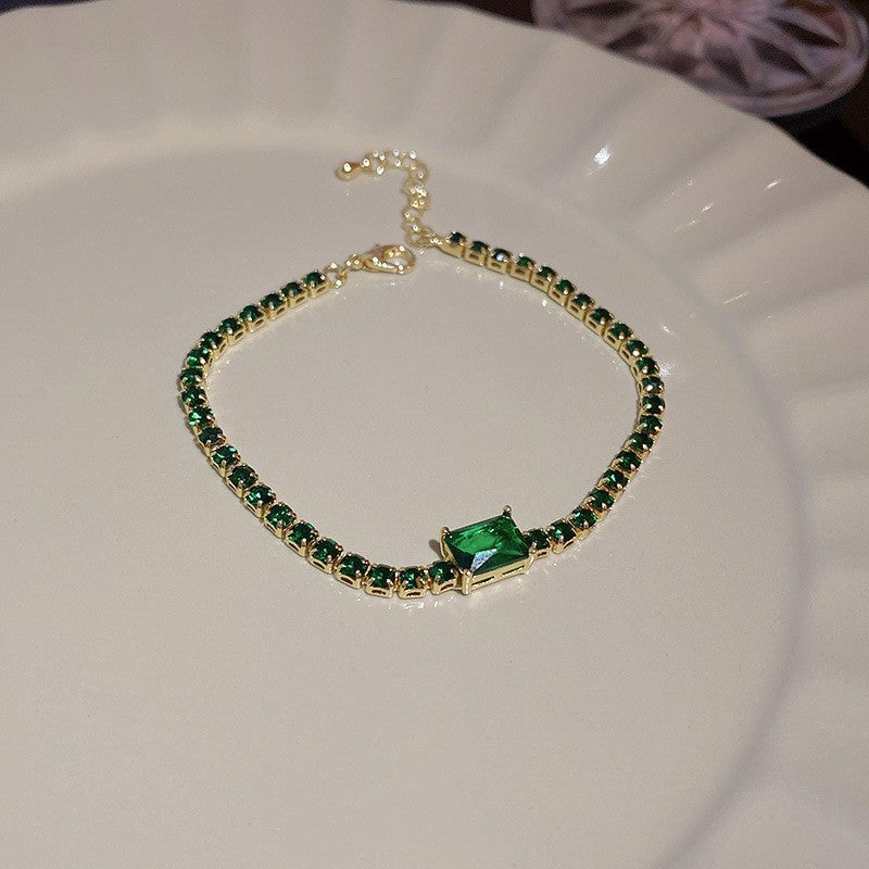 Women's Colorful Zircon Minority Simple Design Fashion Bracelets