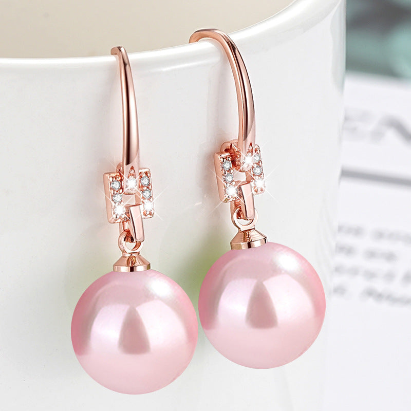 Women's Demon Purple Pink Yellow Black Shell Pearl Imitation White Rings
