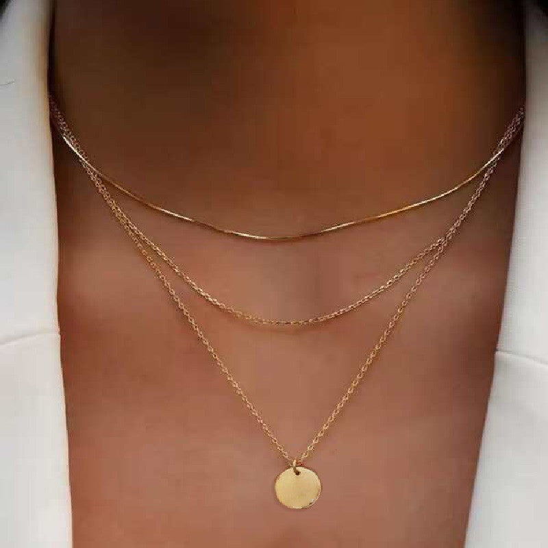 Women's Retro Affordable Luxury Niche Chain Set Simple Necklaces