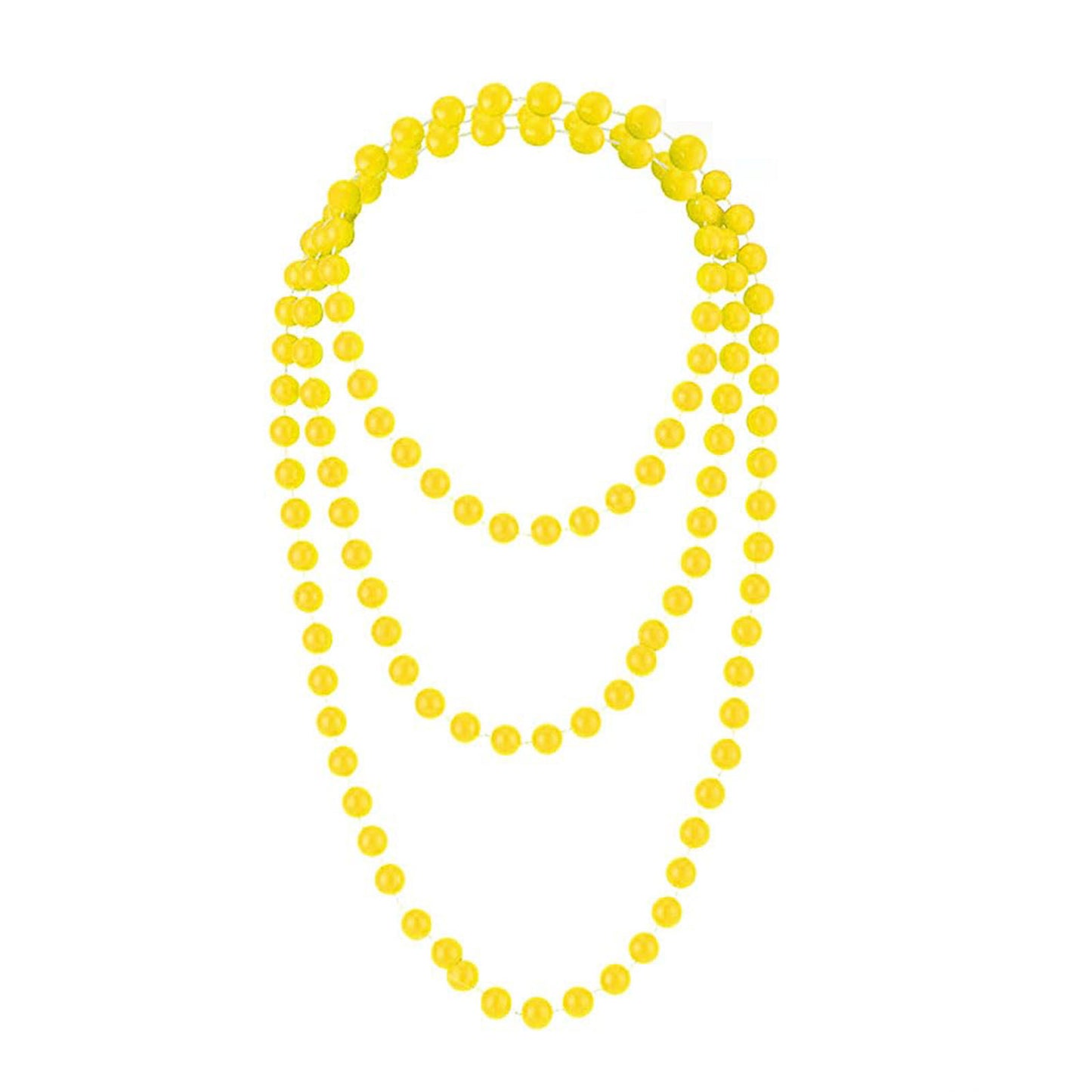 Women's Neon Color Pearl Party Dress Up Accessories String Necklaces