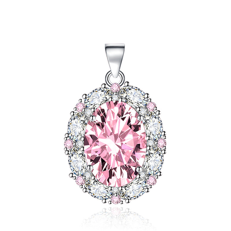 Imitation Ruby Luxury Inlaid Sapphire Purple Pendants