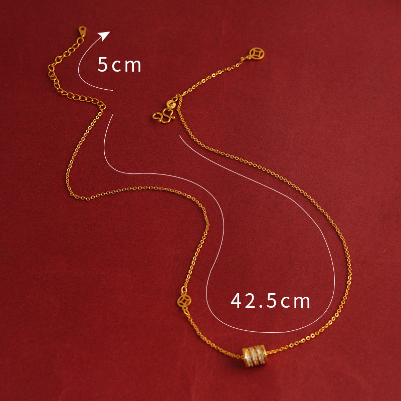 Bow Simulation Brass Decoration Vietnam Alluvial Gold Pendants
