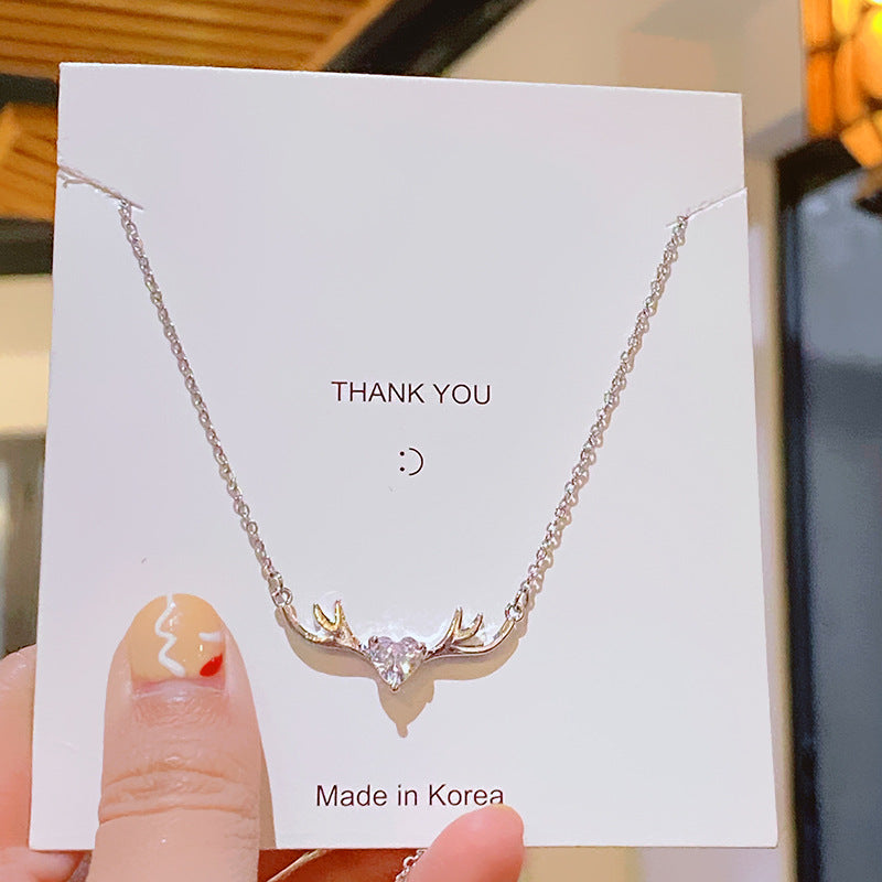 Flower Titanium Steel Female Summer Wild Necklaces