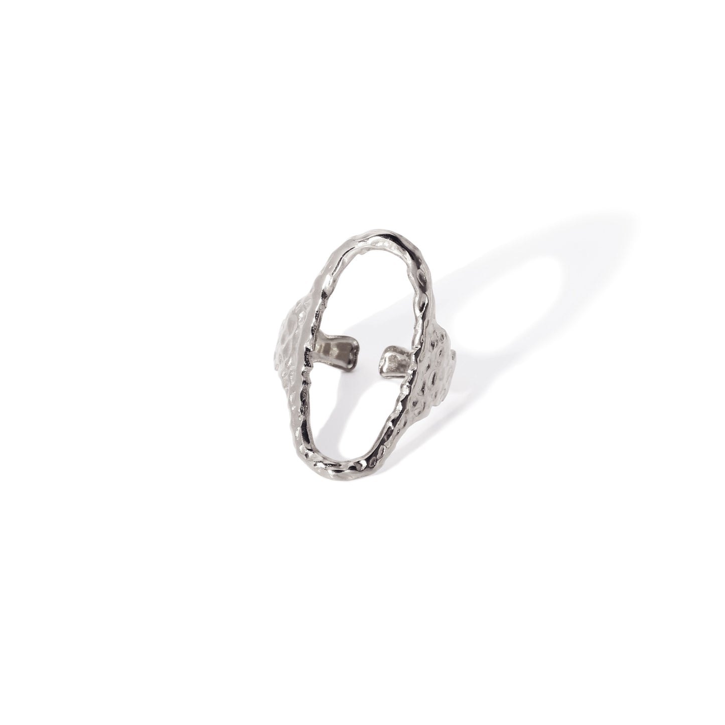 Titanium Steel Gold-plated Geometric Advanced Stainless Rings