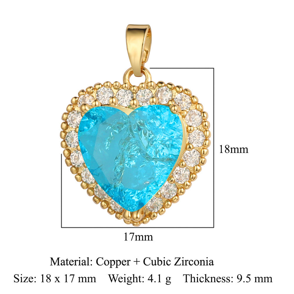 Cut Zircon Vintage Water Drop Oval Necklaces