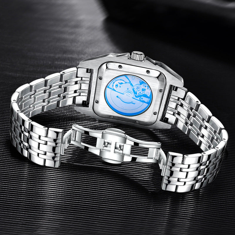 Men's Striped Automatic Watch Atmospheric Large Dial Mechanical Watches