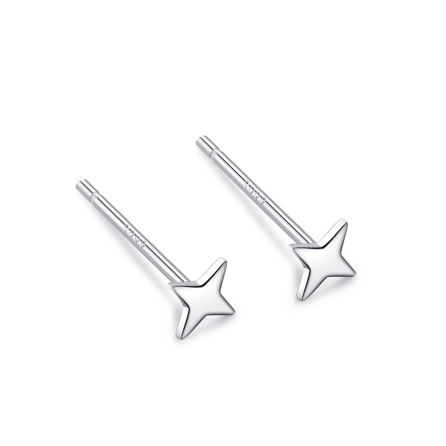 Women's Ear Sterling Compact Mini Double-headed Bar Bone Earrings