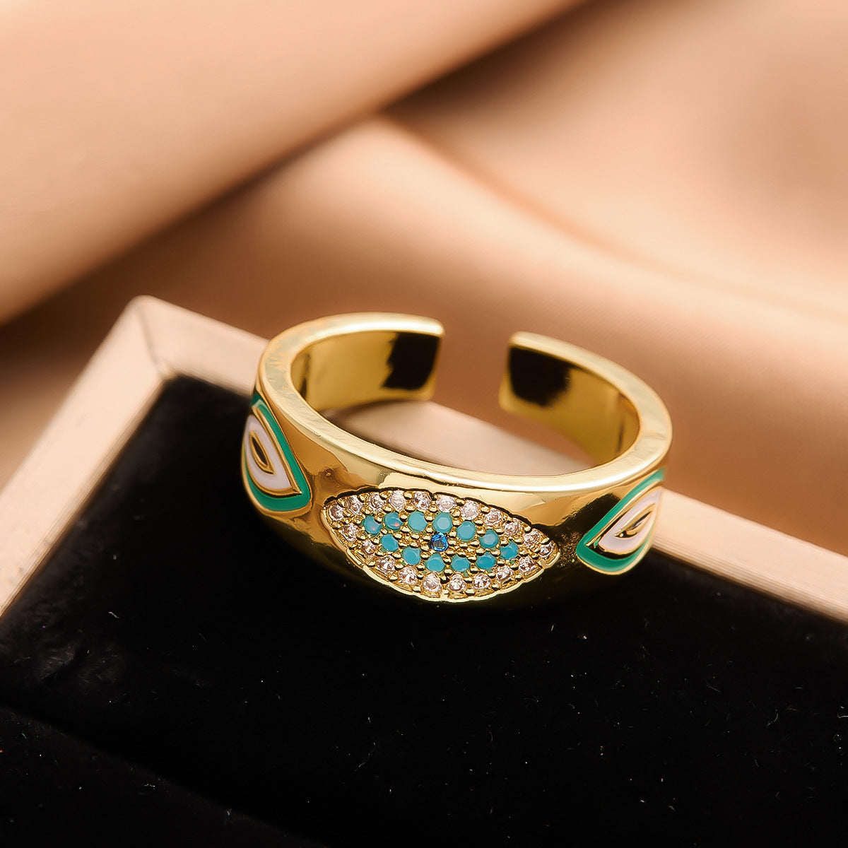 Real Gold Plated Copper Female Niche Rings