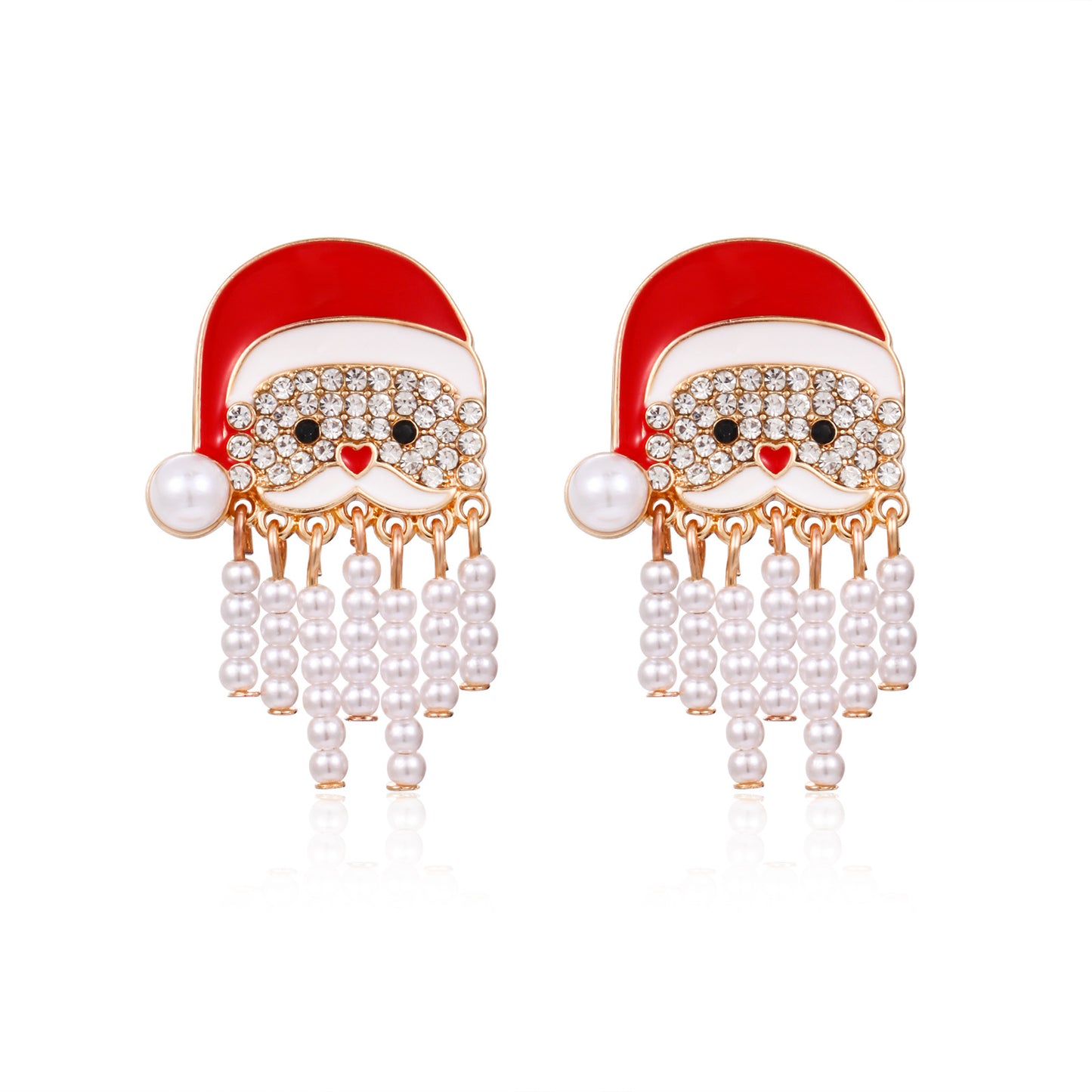 Christmas Female Creative Fashion Dripping Oil Tree Earrings