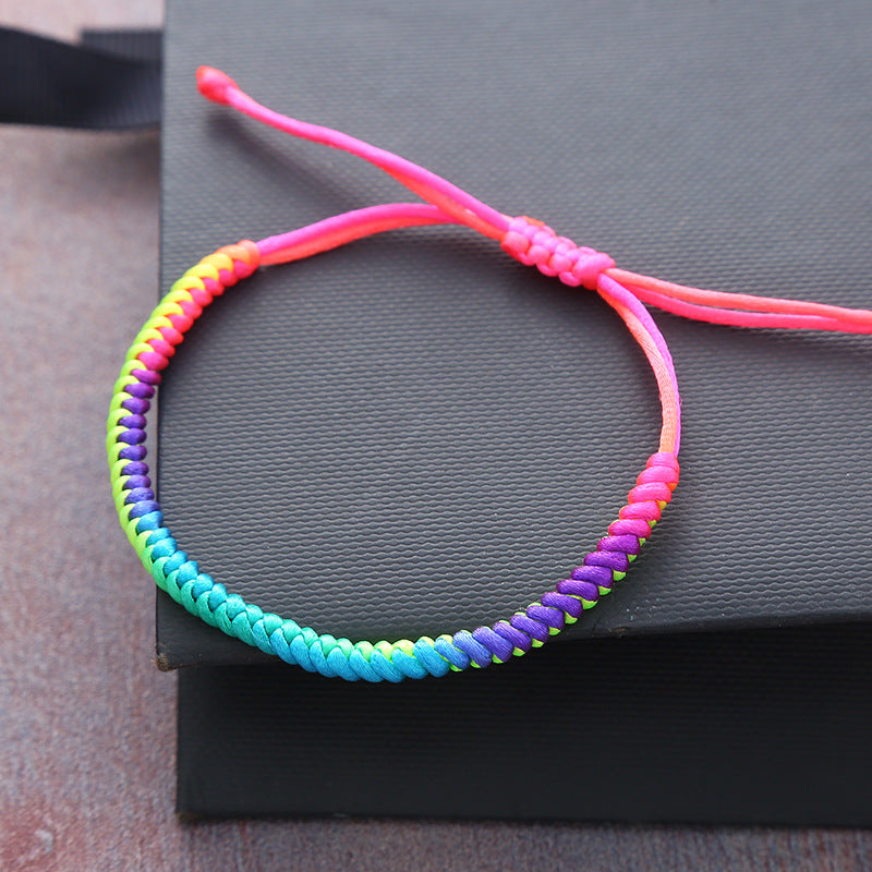 Women's Woven Rope Geometric Dorje Knot Dragon Bracelets