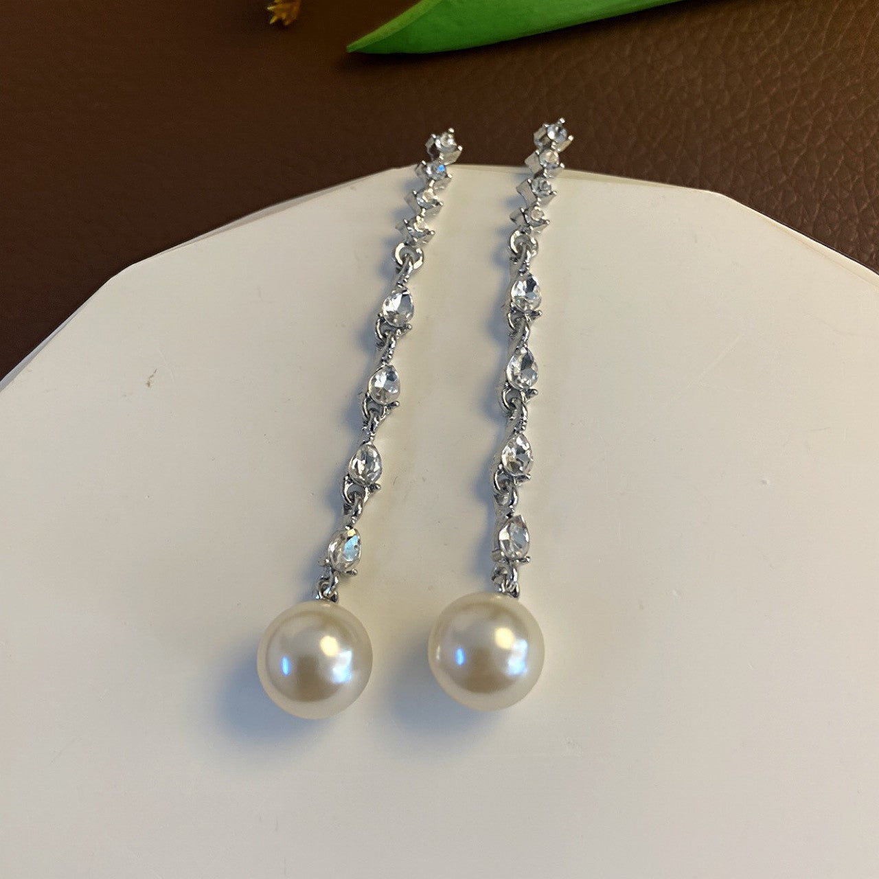 Fashion Zirconia Micro Inlaid Zircon Long Earrings