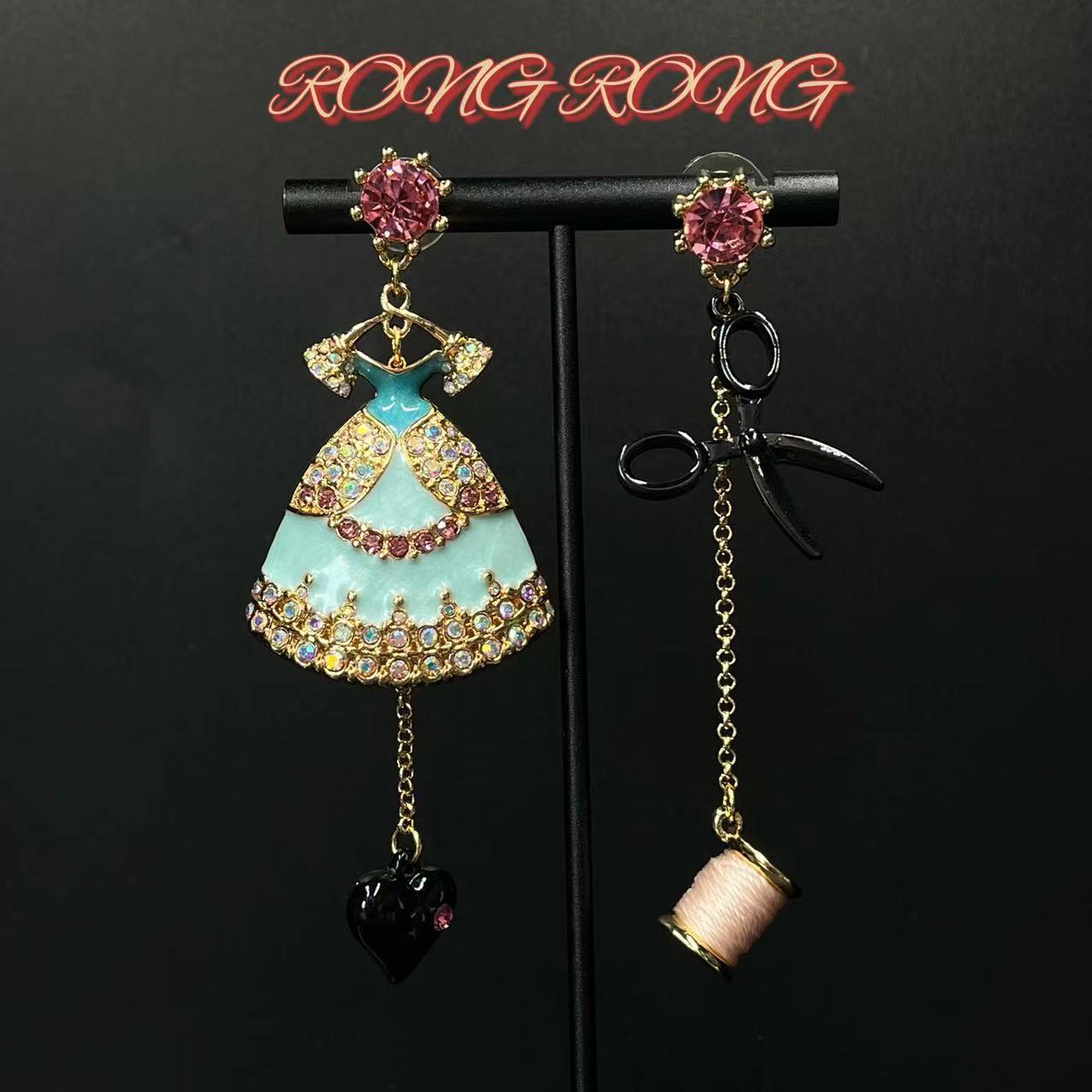 Sweet Court Style Exaggerated Personalized High-grade Earrings