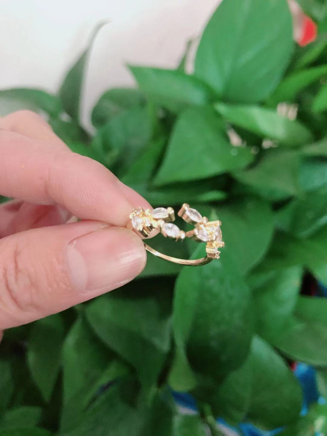 Women's Leaves Open Fashion Shin Lee Sung Rings