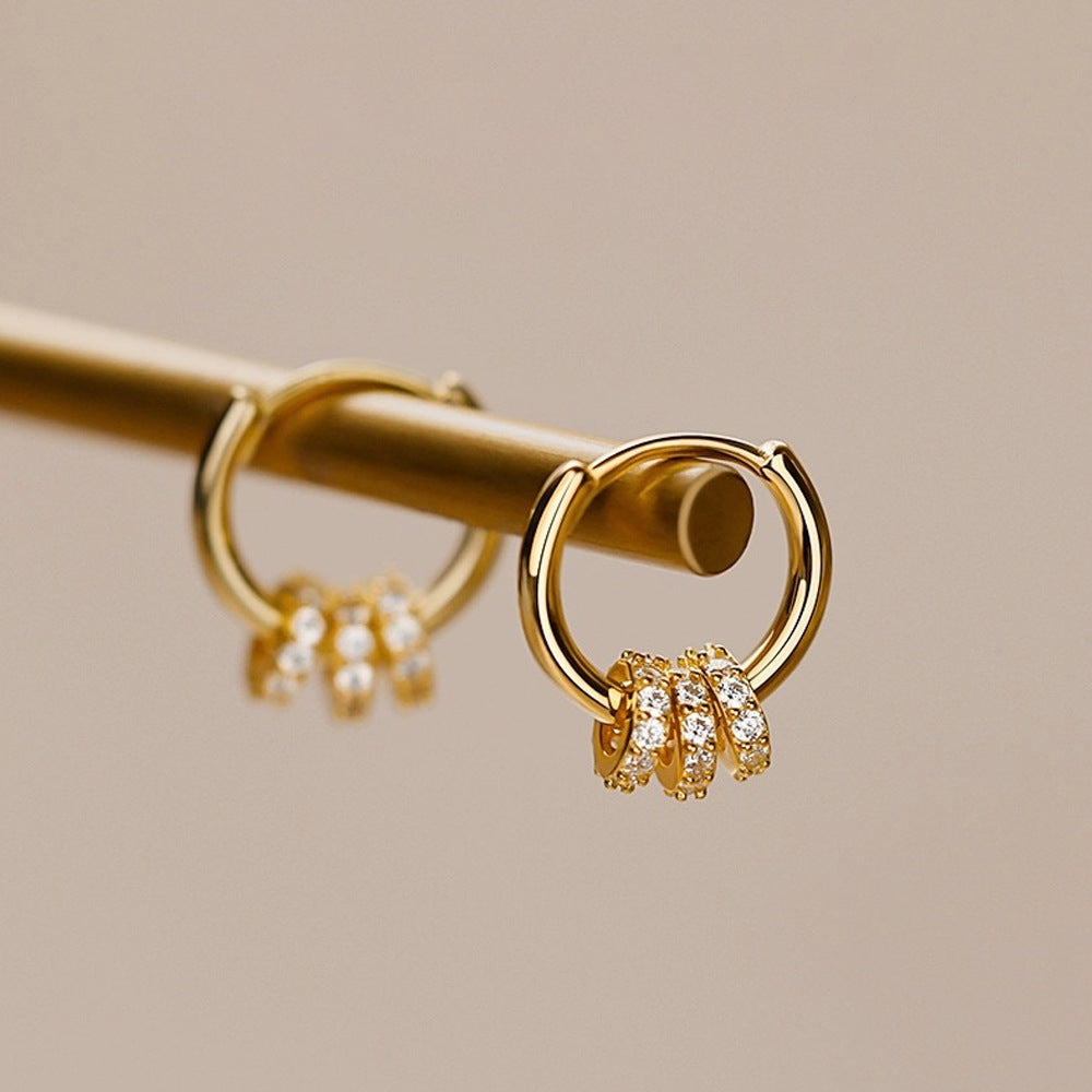 Fashion Hoop Light Luxury Minority Design Sense Trendy Earrings